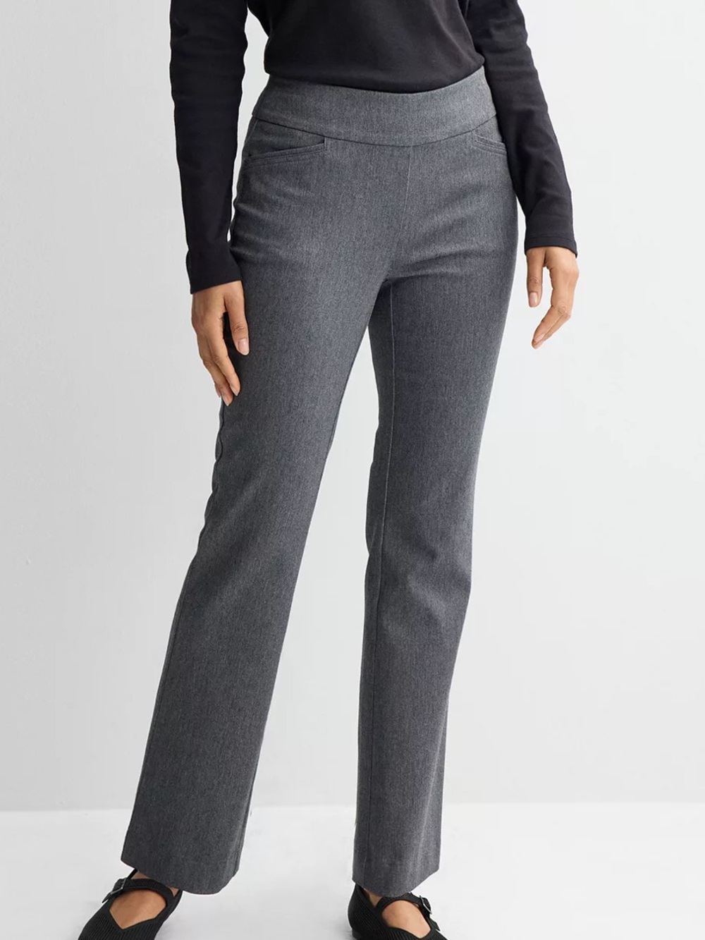 Croft & Barrow “The Effortless Stretch Pant”! In Heathered Gray!
